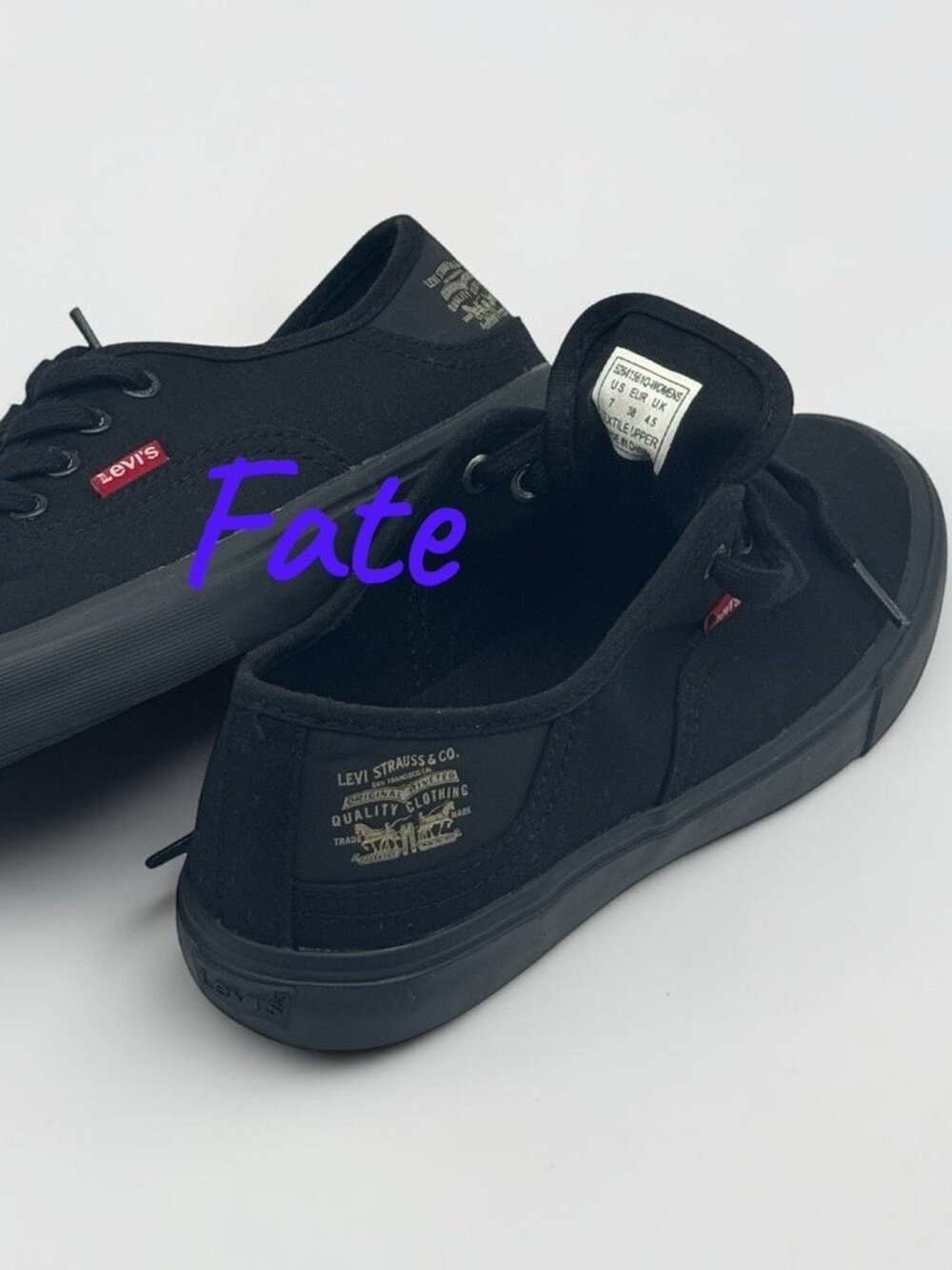 Levis Women Sneaker Shoes OG Buck CT Canvas Black